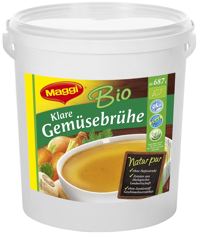 MAGGI Bio Klare Gemüsebrühe 11kg für 687 Liter