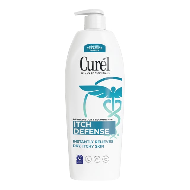 Curel Itch Defense Ceramide Body Lotion for Dry Sensitive Skin, 20 fl oz