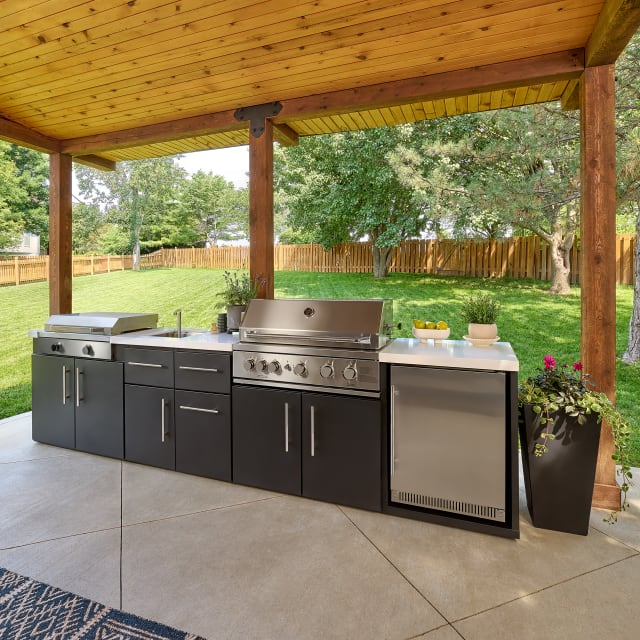 Emory 12' Outdoor Kitchen Island - 38 Grill/ 32 Griddle