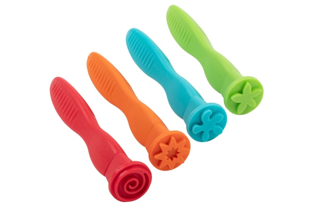 Triangle Grip Stampers - Patterns - Set of 4