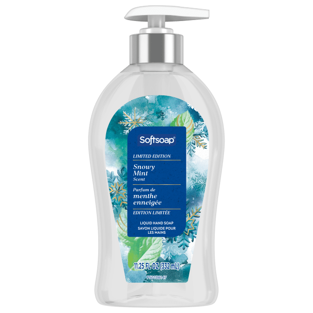 Softsoap Limited Edition Liquid Hand Soap, Snowy Mint Scent, 332 mL