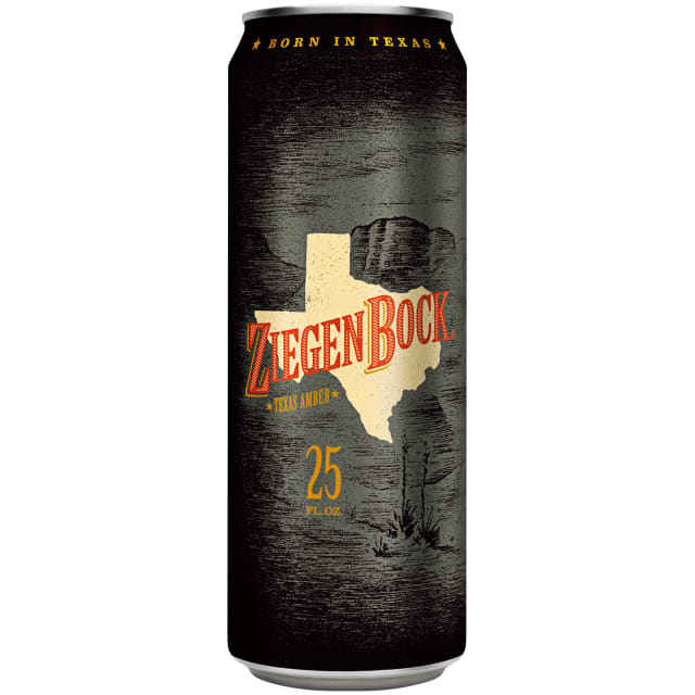 Ziegen Bock Texas Amber Beer, 25 fl. oz. Can