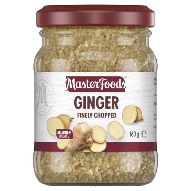 MASTERFOODS Ginger Finely Chopped 160g Jar