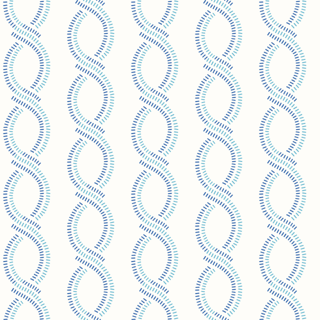 Helix Blue Stripe Wallpaper