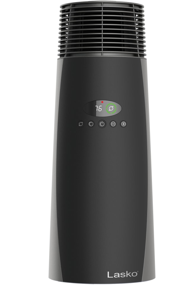 Lasko 22" 1500W Full-Circle Warmth Ceramic Tower Space Heater with Remote, Black