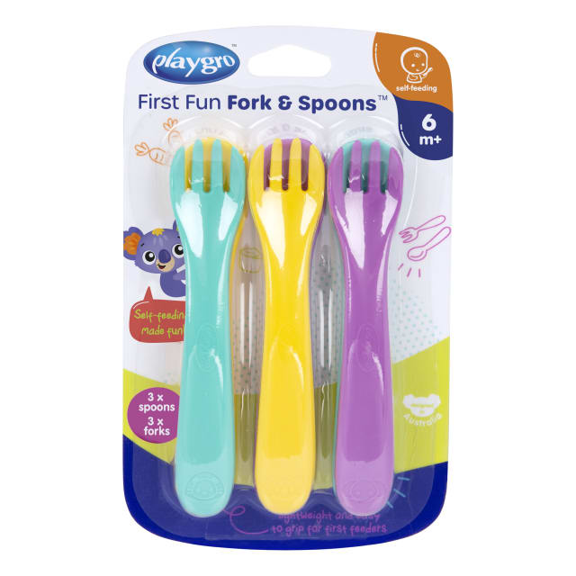 First Fun Fork & Spoons - 6 Pack