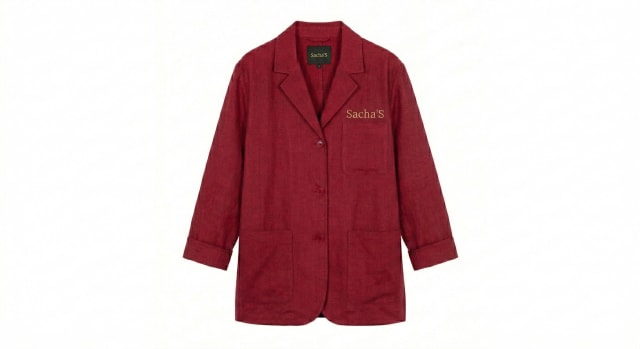 Sacha'S Work Shirt - Crimson Red