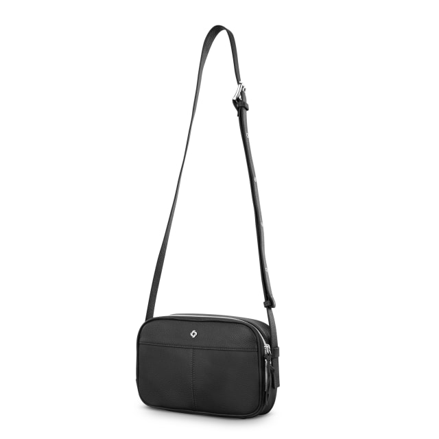 Mobile Sol 2 Leather Crossbody - Black