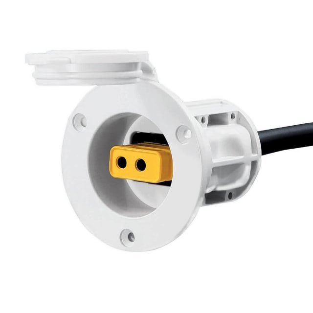 Flush Mount Power Port, White