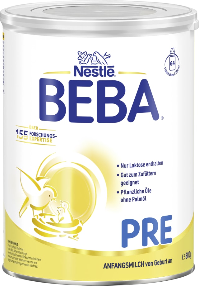 BEBA PRE Anfangsmilch von Geburt an, 800g