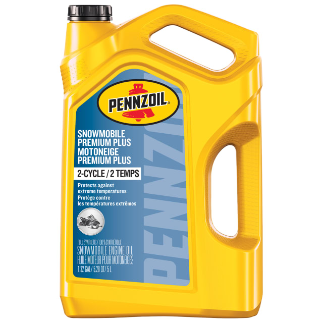 Huile moteur Pennzoil Motoneige Premium Plus pour moteurs à 2 temps, 5 litres