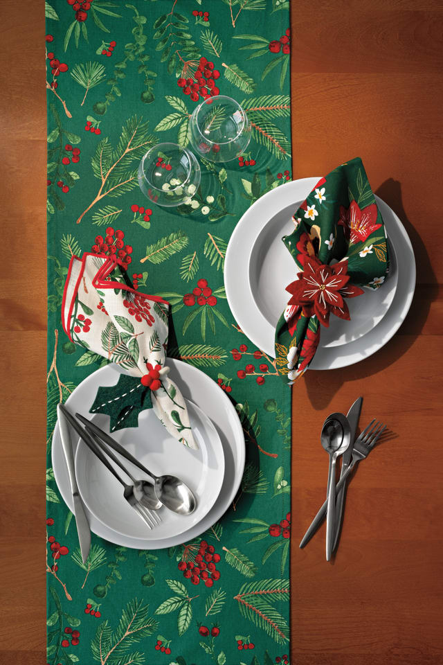 Amaryllis Christmas Felt Napkin Ring