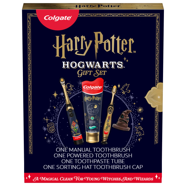 Colgate Kids Harry Potter Toothbrush and Kids Fluoride Toothpaste Gift Set