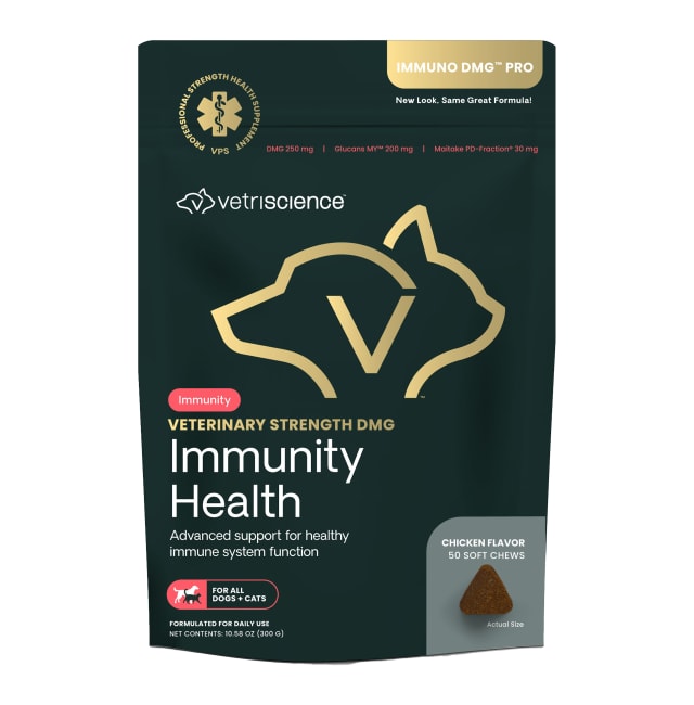 VS VET STRENGTH DMG Immunity Health Chews, Dogs & Cats, Chicken, 50ct