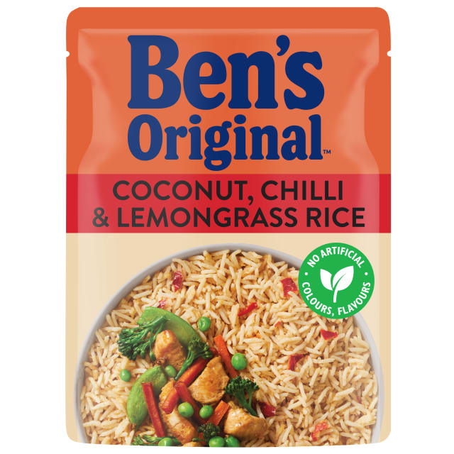 BEN'S ORIGINAL Microwave Rice Coconut, Lemongrass & chilli Pouch 250g Pouch