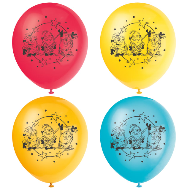 46017 Minions 3 12" Latex Balloons, 8ct