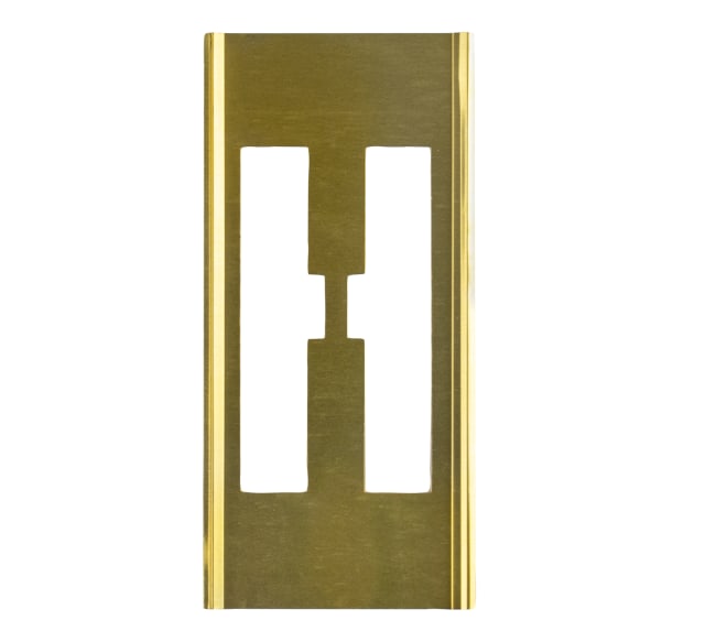 Stencil Sort-1/2" Brass Gothic H