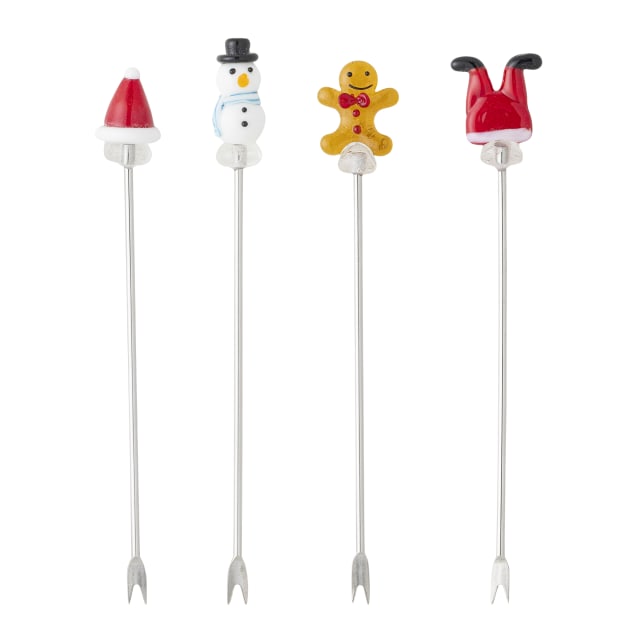 82061252 - Misa Cocktail Fork, Red, Glass STOCK: 300