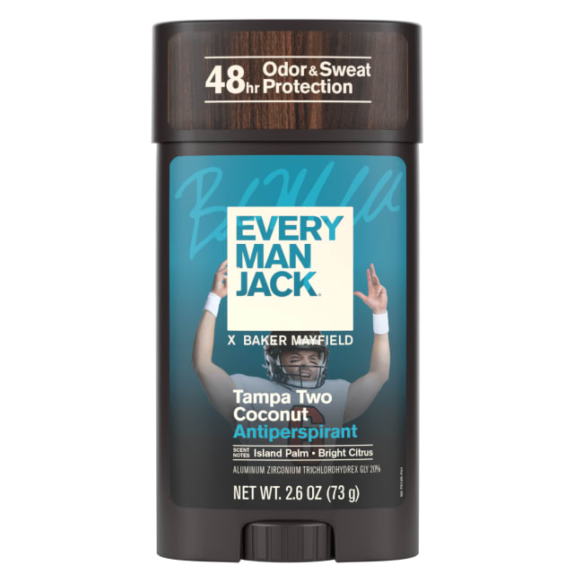 Every Man Jack Tampa Two Coconut Antiperspirant Deodorant - 2.6 oz