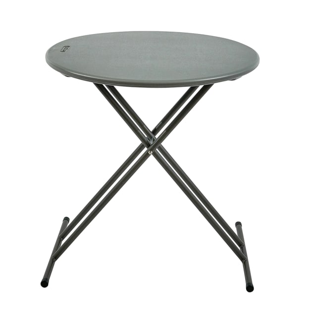 IndestrucTable® Classic Folding Table, Charcoal - 24" Round