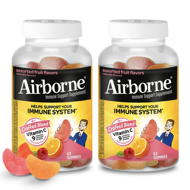 AIRBORNE® Gummies - Assorted Fruit Bundle Pack 6/(2x63)ct.