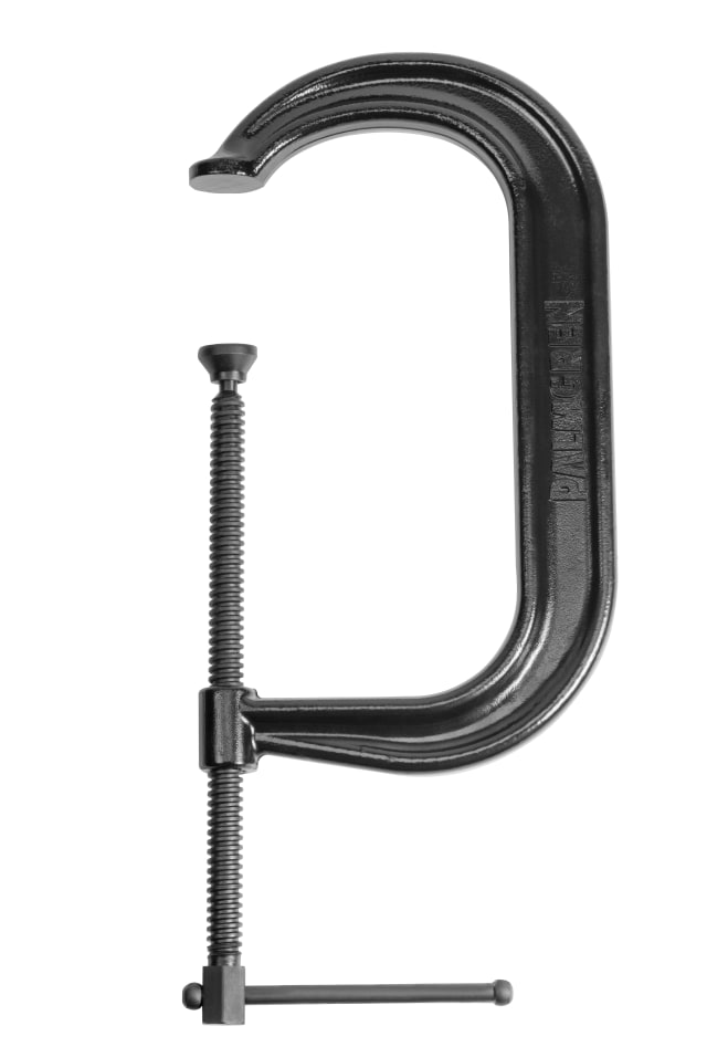 10" Drop Forged, Deep Throat C-Clamp with Black Oxide