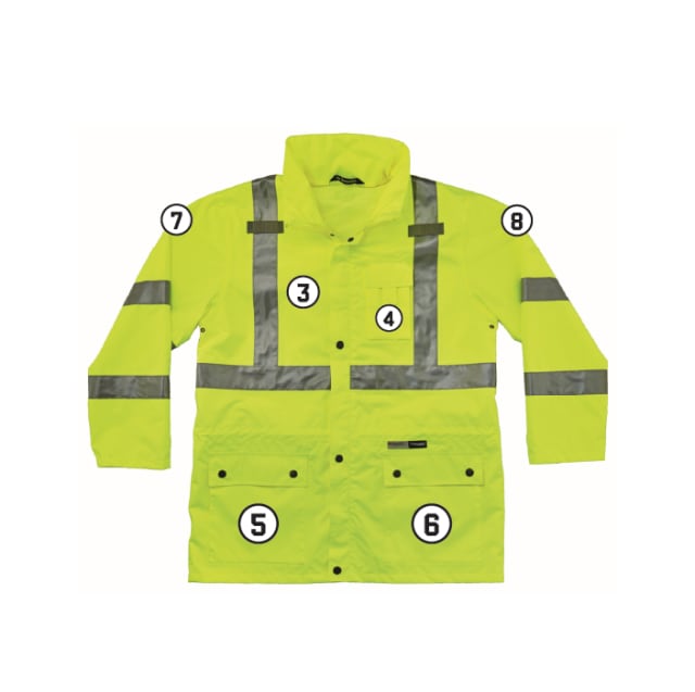 GloWear 8385 4-in-1 Hi-Vis Winter Jacket Parka - Type R, Class 3/2