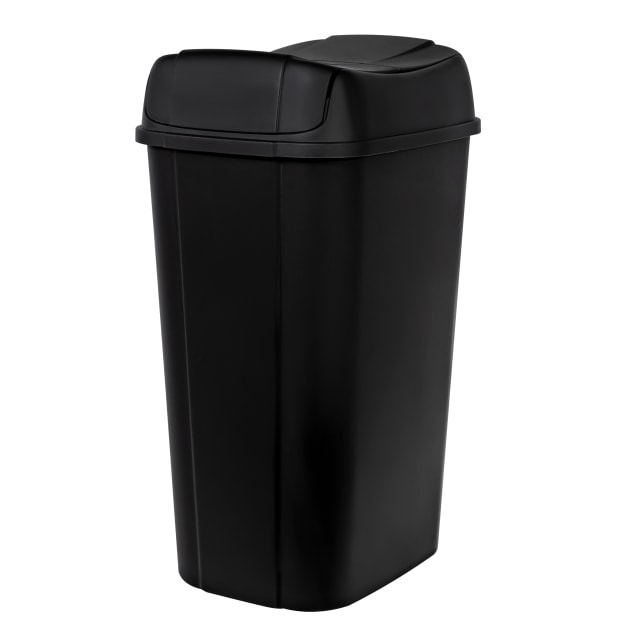 Hefty 13.3-Gal Pivot Lid, Black