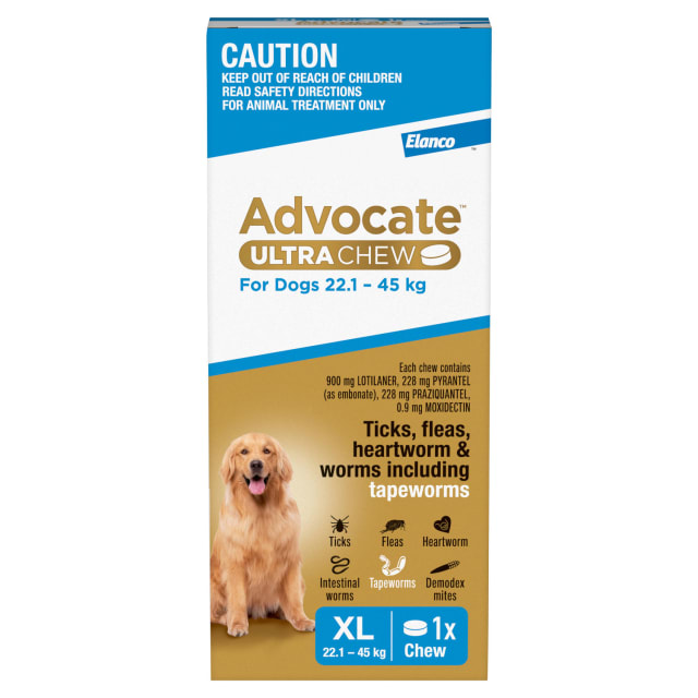 Advocate Ultra Chew for Extra Large Dogs 22.1 - 45 kg, 1 Pack