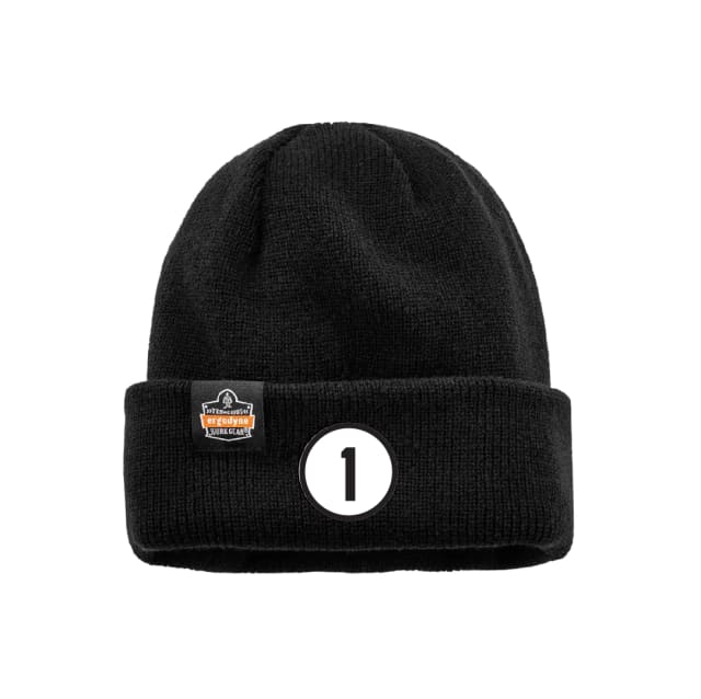 N-Ferno 6811Z Zippered Rib Knit Beanie Hat (Bump Cap Not Included)