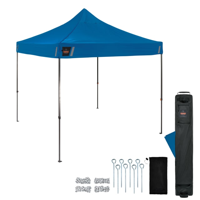 6002 Pallet of 20 Blue Heavy Duty Pop-Up Tent - 10ft x 10ft