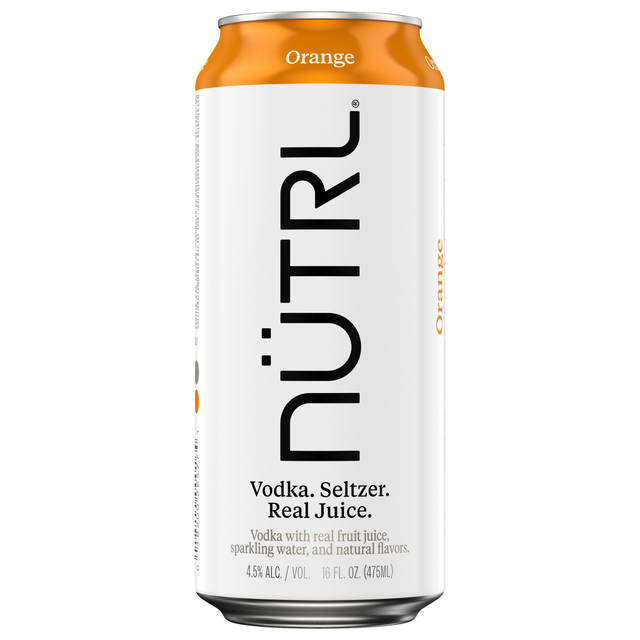 Nutrl Orange Vodka Seltzer 4 Pack 16 oz Cans