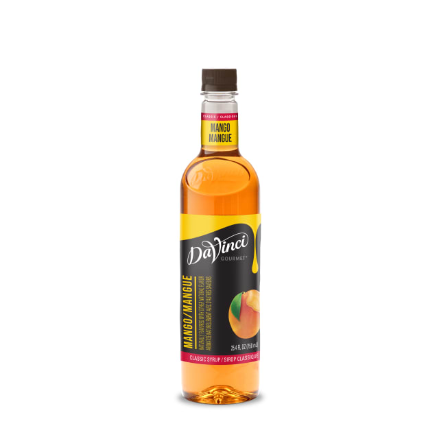 DaVinci Gourmet Mango Syrup, Plastic Bottle, Classic, 12 x 750 mL