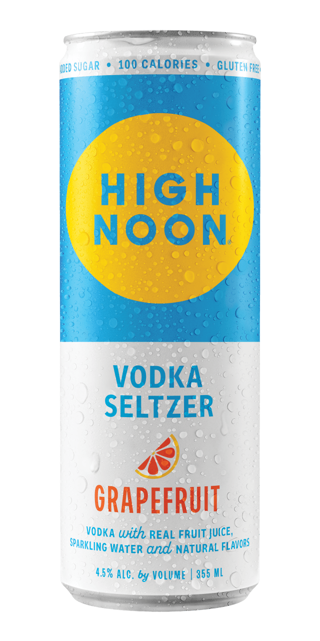 High Noon Grapefruit Vodka Hard Seltzer Single Serve 355ml Can