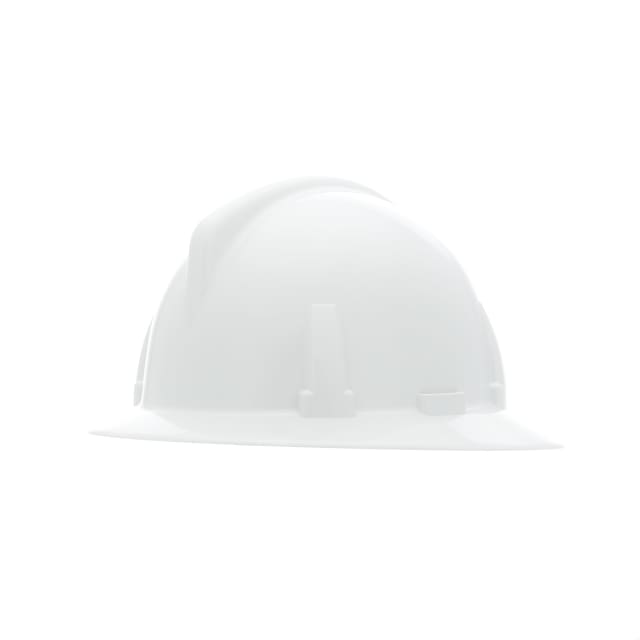 Topgard Slotted Hat, White, w/Fas-Trac III Suspension