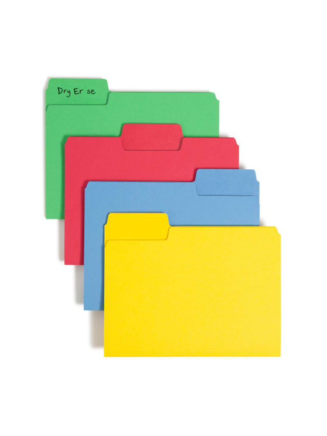 Erasable SuperTab® File Folders