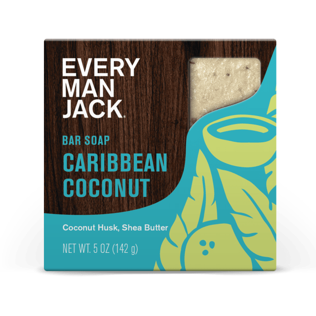 Every Man Jack Caribbean Coconut Bar Soap - 5 oz