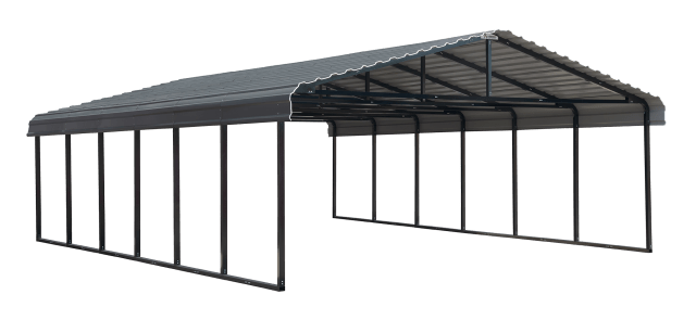 Arrow Galvanized Steel Carport, 20x29x7