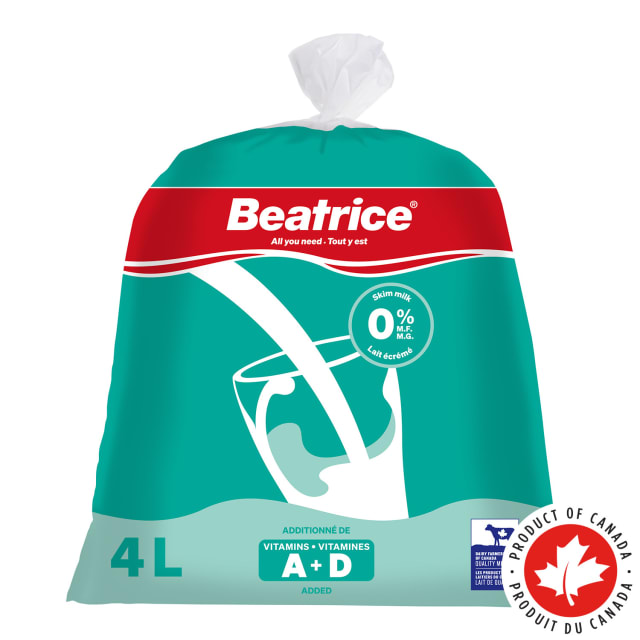 Beatrice Skim Milk 0%, 4L