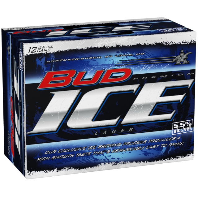 Bud Ice Premium Lager Beer 12 - 12 fl oz Cans