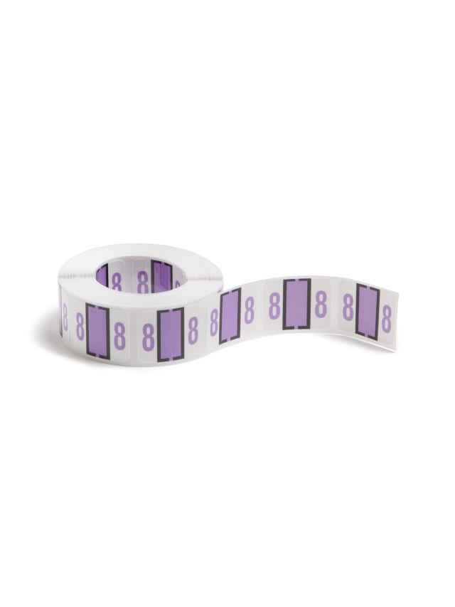 BCCRN Bar Style Color-Coded Numeric Labels, 0-9 Rolls