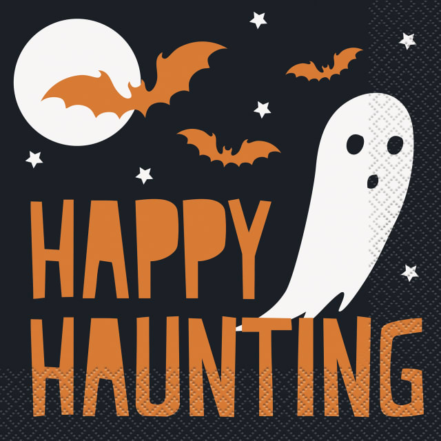23392  Happy Haunting Halloween Luncheon Napkins, 16ct