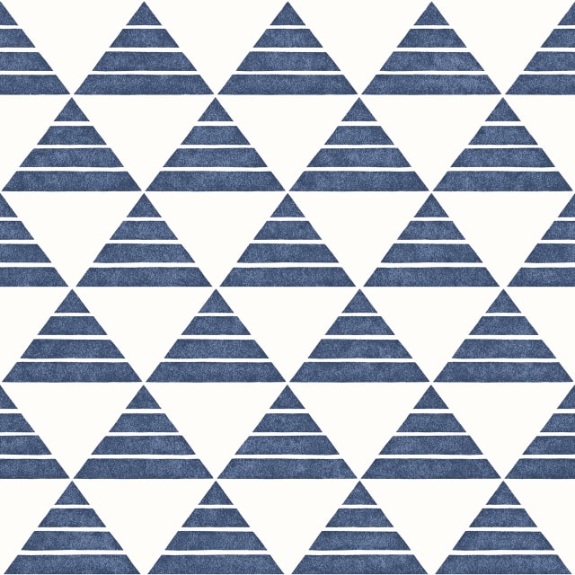 Summit Blue Triangle Wallpaper