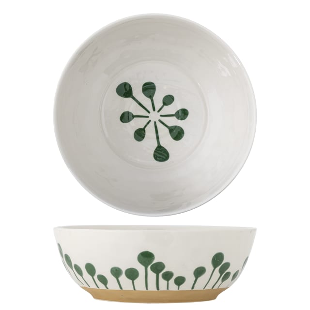 82072723 - Linora Bowl, Green, Stoneware STOCK: 291