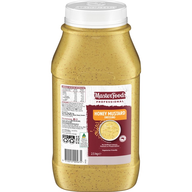 MASTERFOODS Salad Dressing Honey Mustard 2.5kg Bulk Jar