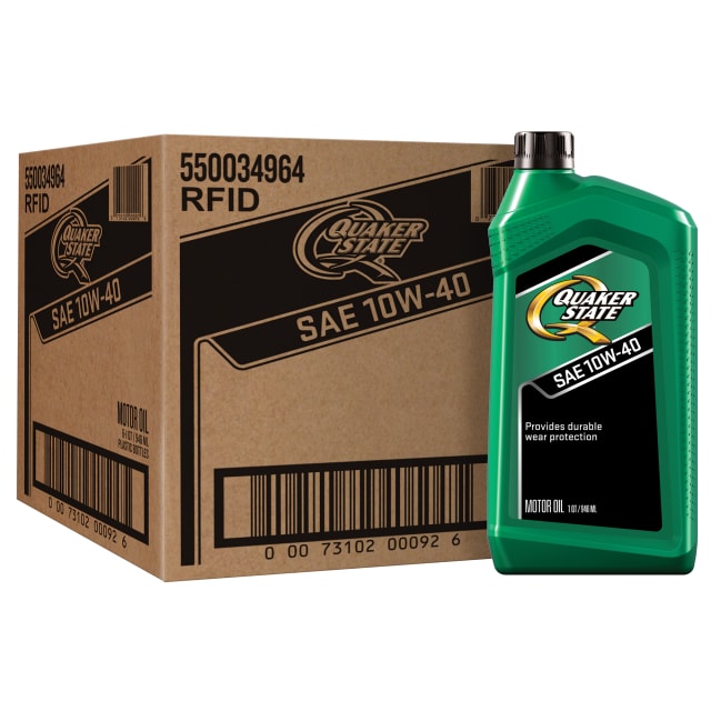 Quaker State Motor Oil, 10W-40, 1 Quart (6 Pack)