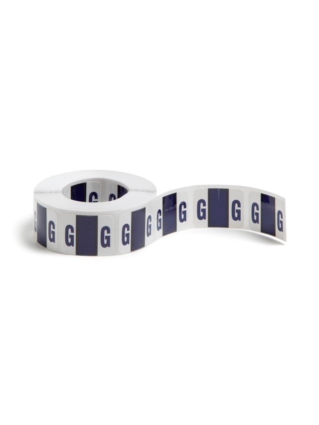 BCCR Bar Style Color-Coded Alphabetic Labels, A-Z Rolls