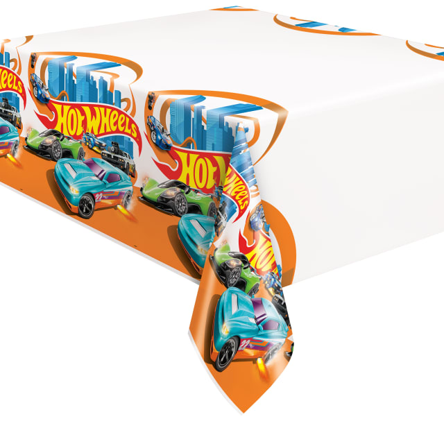 39948  Hot Wheels Rectangular Plastic Table Cover, 54" x 84"