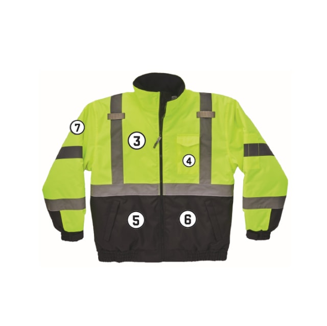 GloWear 8377 Hi-Vis Winter Bomber Jacket - Type R, Class 3