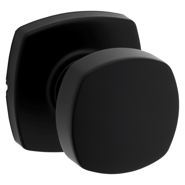 Prague Passage Knob in Matte Black